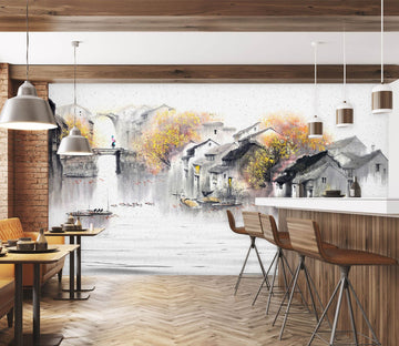 3D Alpine Waterfall 1617 Wall Murals Wallpaper AJ Wallpaper 2 