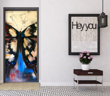 3D Butterfly 3283 Skromova Marina Door Mural