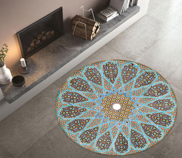3D Pattern 80298 Round Non Slip Rug Mat