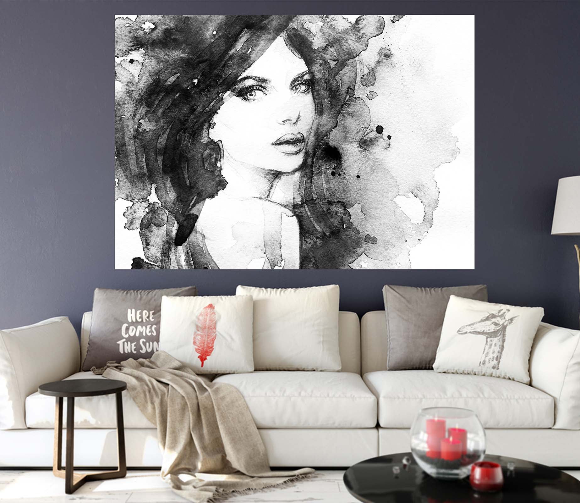 3D Modeling Woman 1016 Wall Sticker