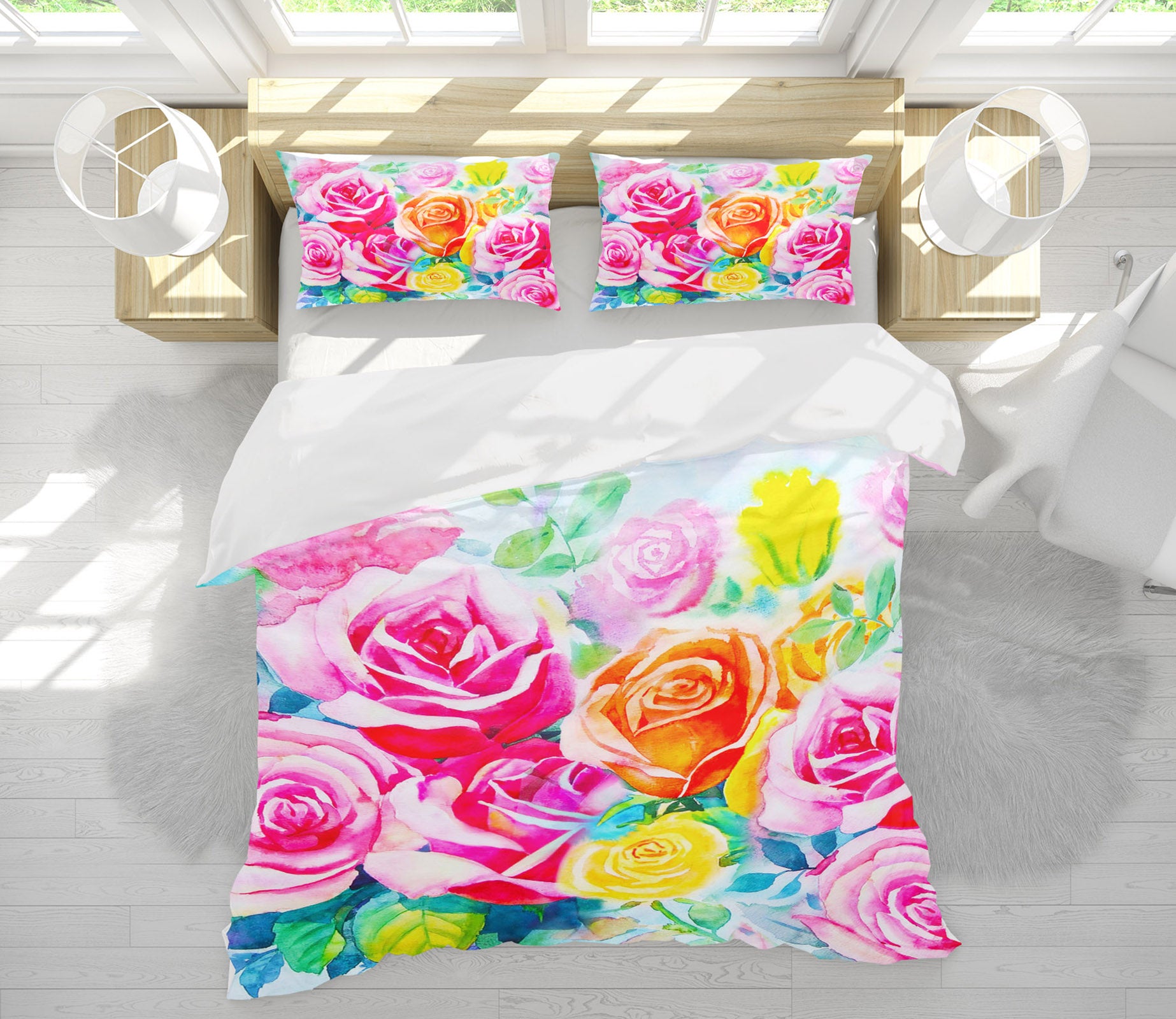 3D Flower Bush 60124 Bed Pillowcases Quilt