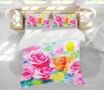 3D Flower Bush 60124 Bed Pillowcases Quilt