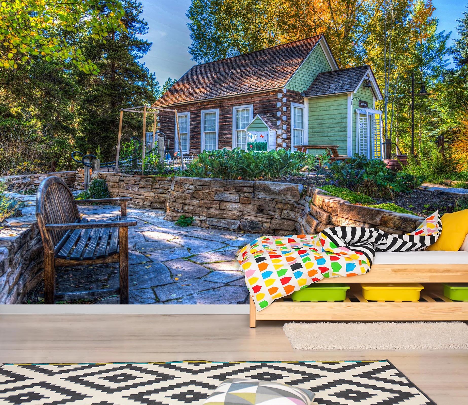 3D Early Morning Estate 2033 Wall Murals Wallpaper AJ Wallpaper 2 