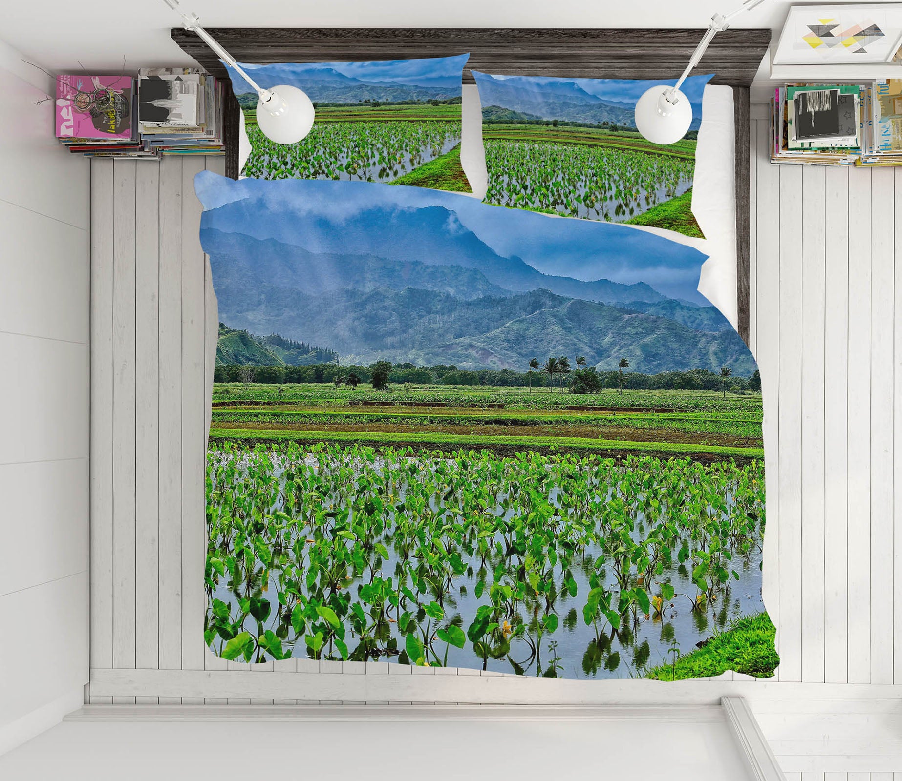 3D Taro Fields 11176 Kathy Barefield Bedding Bed Pillowcases Quilt