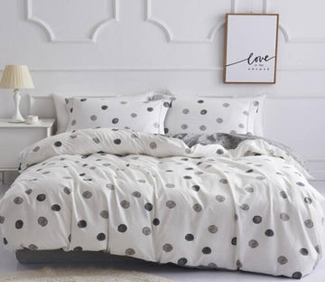 3D Black Dots 5031 Bed Pillowcases Quilt