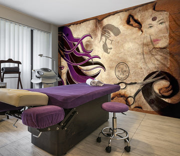 3D Flowing Hair 1587 Wall Murals