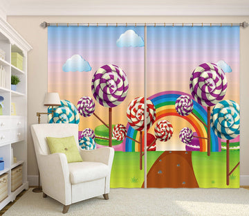 3D Lollipop Kingdom 720 Curtains Drapes Wallpaper AJ Wallpaper 