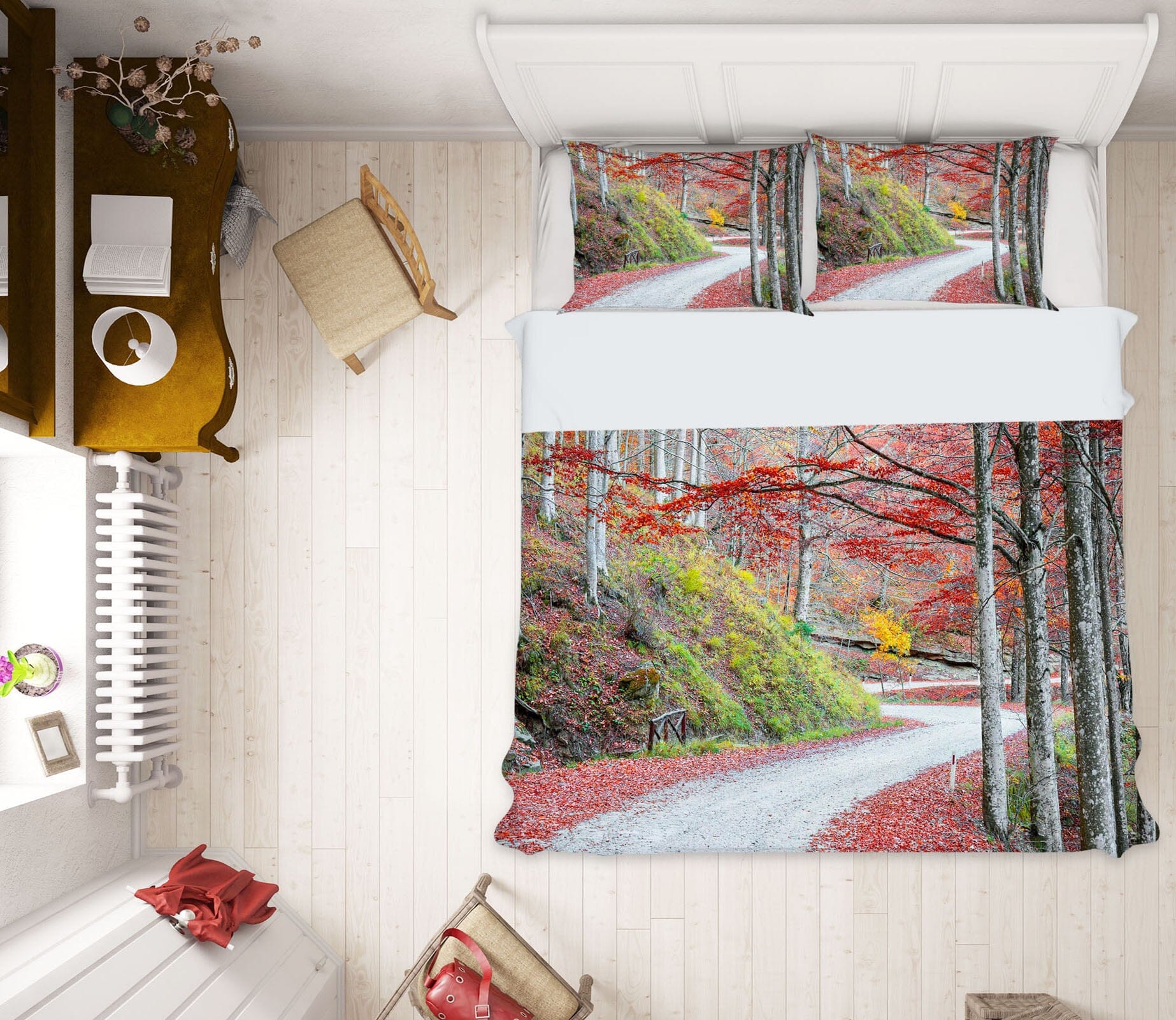 3D Maple Trail 2105 Marco Carmassi Bedding Bed Pillowcases Quilt Quiet Covers AJ Creativity Home 