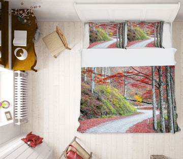 3D Maple Trail 2105 Marco Carmassi Bedding Bed Pillowcases Quilt Quiet Covers AJ Creativity Home 