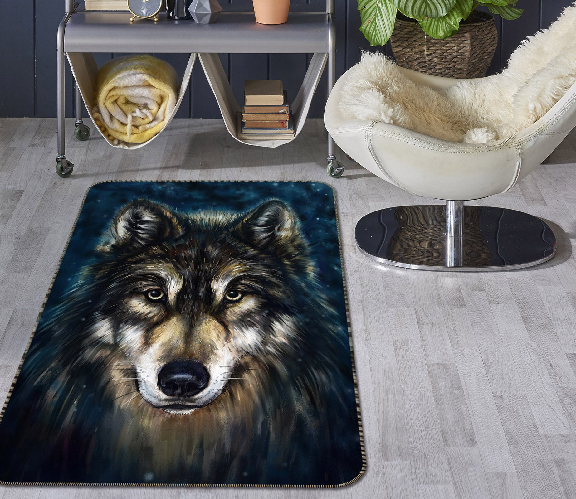 3D Black Puppy 197 Animal Non Slip Rug Mat