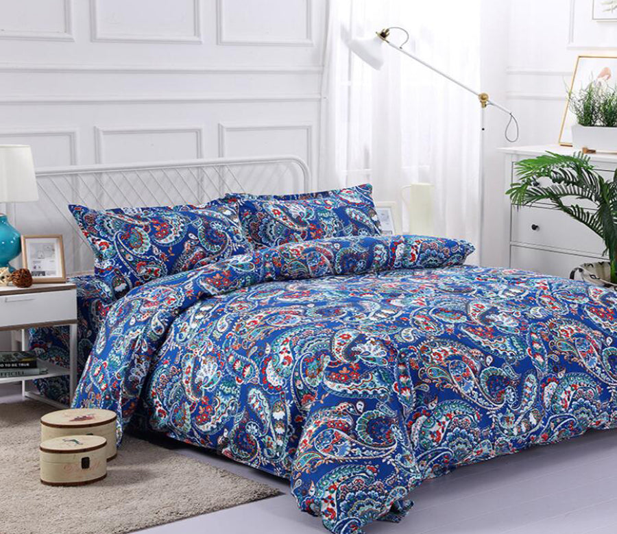 3D Blue Pattern 6064 Bed Pillowcases Quilt