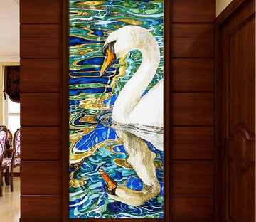 3D White Swan 383 Wall Murals Wallpaper AJ Wallpaper 2 