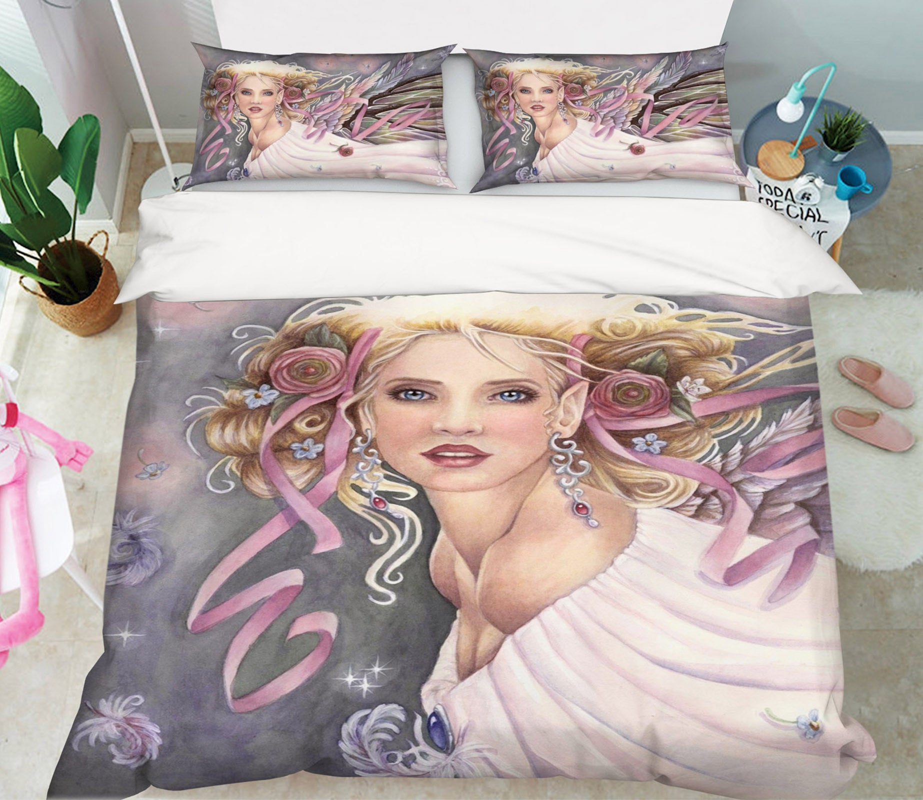 3D Angel Goddess 8812 Brigid Ashwood Bedding Bed Pillowcases Quilt Cover Duvet Cover