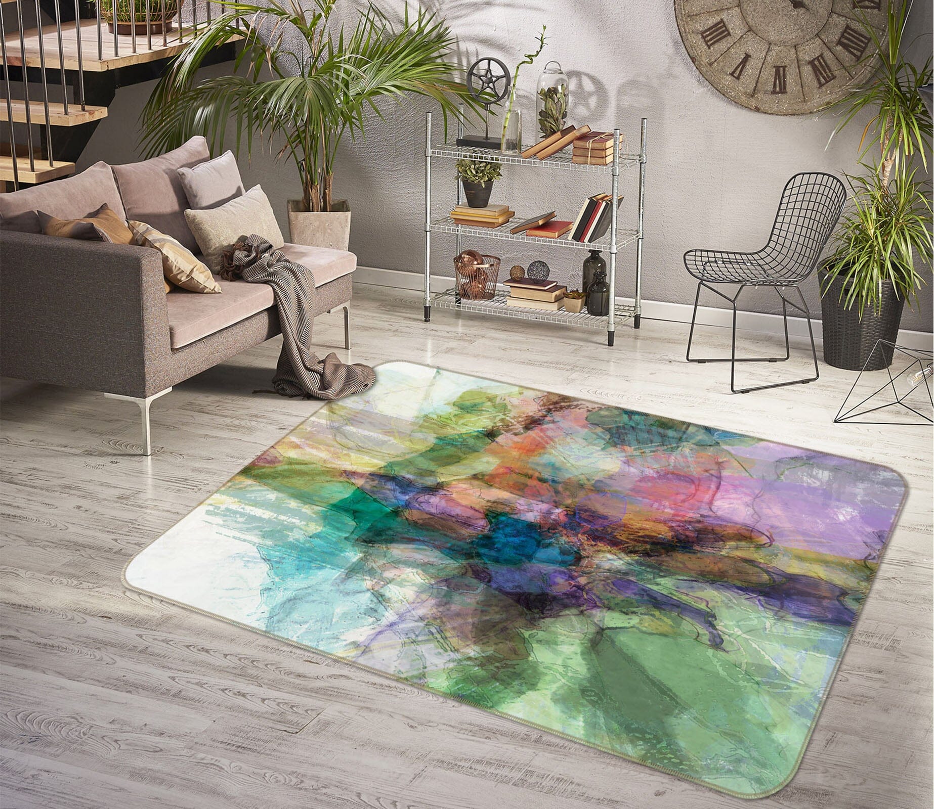 3D Color Oil Painting 128 Michael Tienhaara Rug Non Slip Rug Mat Mat AJ Creativity Home 