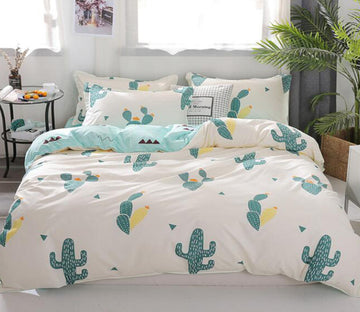 3D Cactus Pattern 12095 Bed Pillowcases Quilt