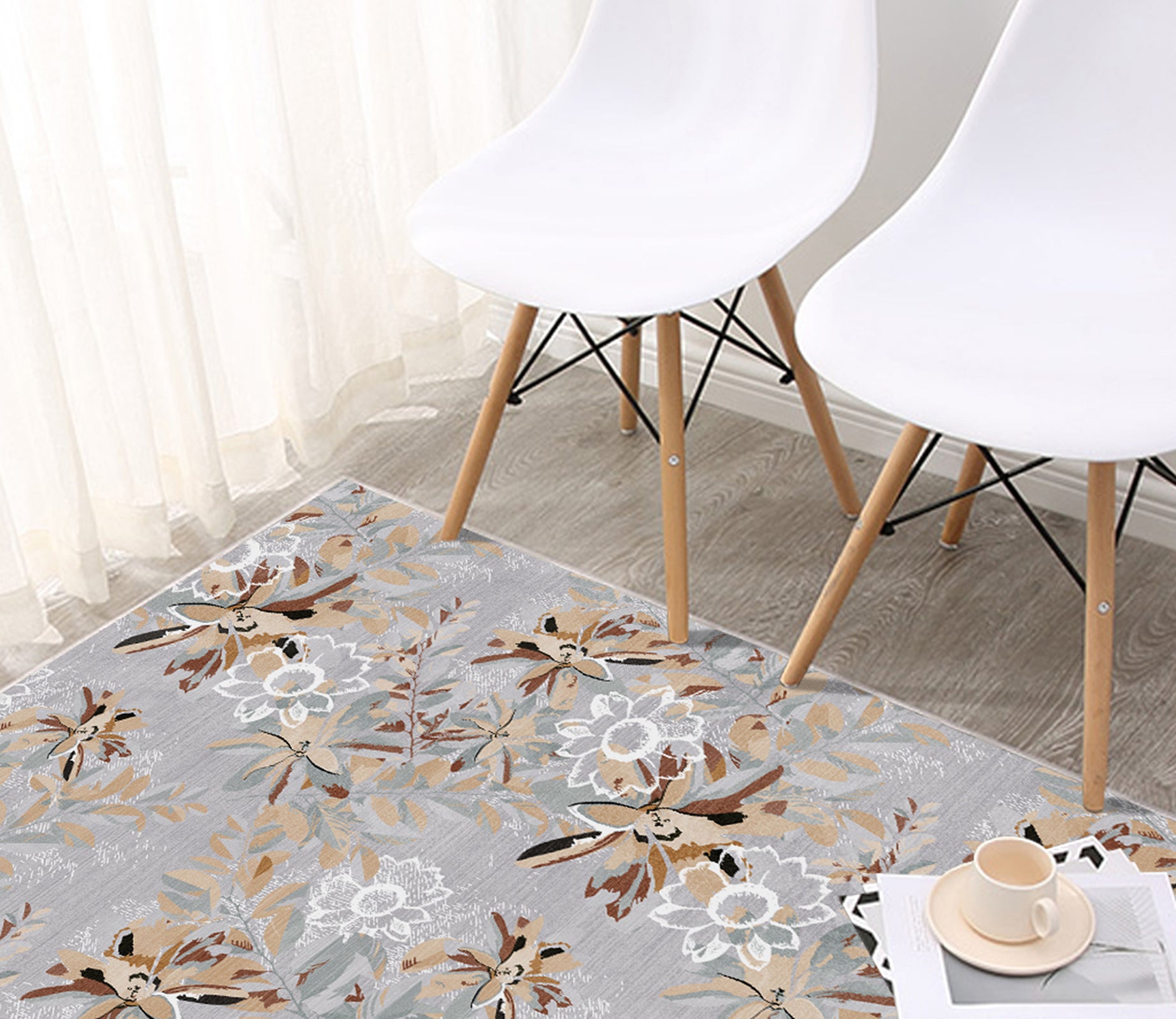 3D Color Pattern WG541 Non Slip Rug Mat Mat AJ Creativity Home 