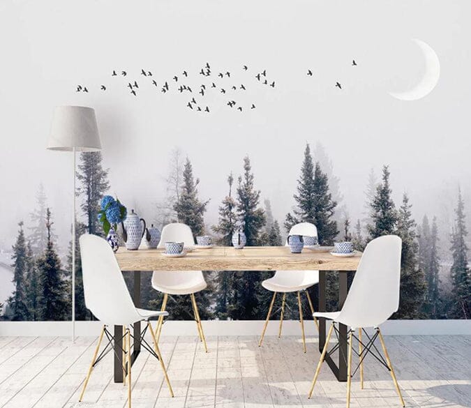 3D Forest Moon 2174 Wall Murals Wallpaper AJ Wallpaper 2 