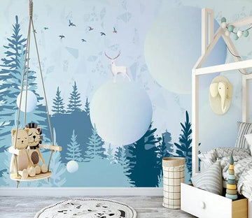 3D Forest Snow 2142 Wall Murals Wallpaper AJ Wallpaper 2 