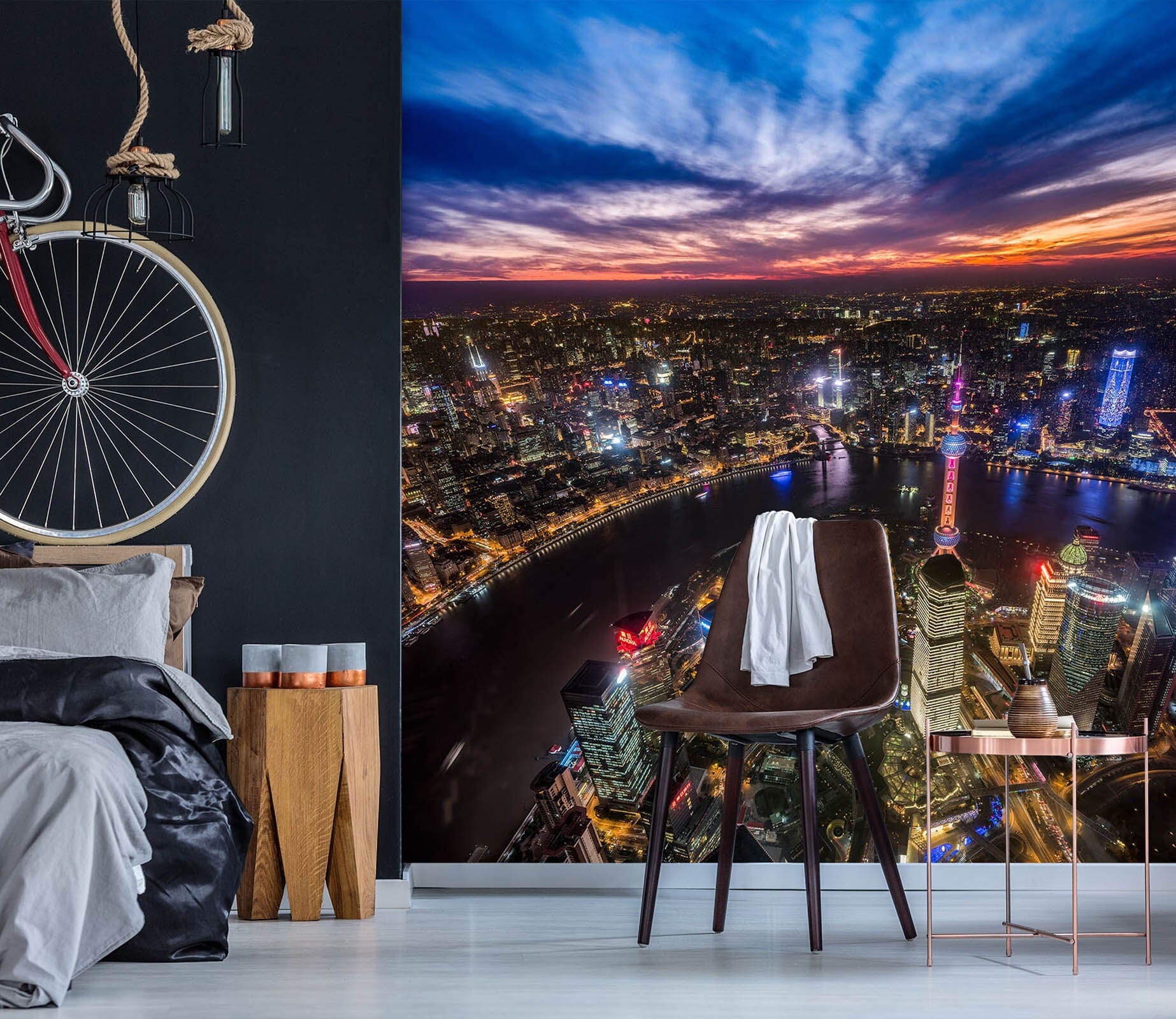 3D City Night 1409 Marco Carmassi Wall Mural Wall Murals Wallpaper AJ Wallpaper 2 