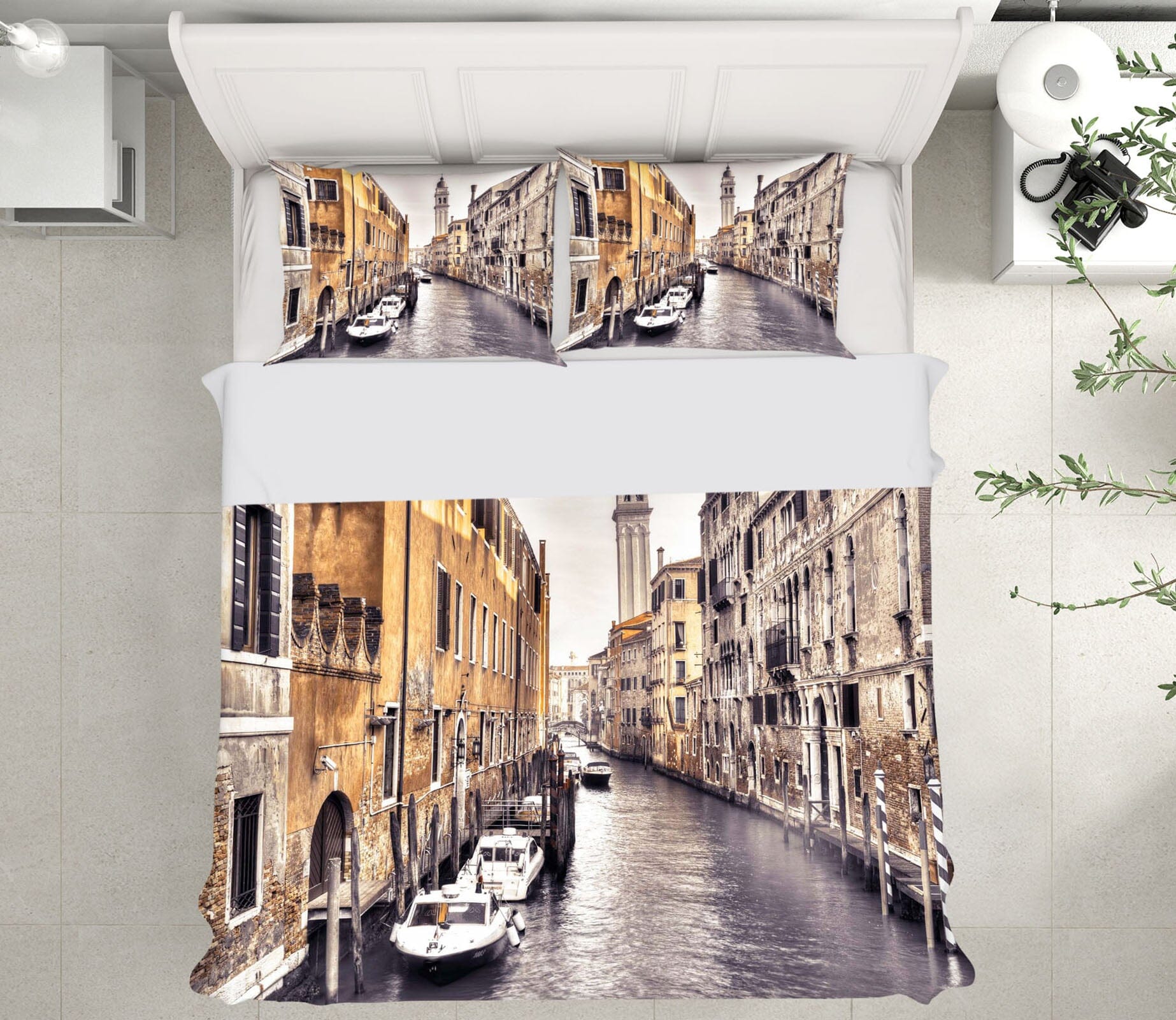 3D Venice River 2005 Assaf Frank Bedding Bed Pillowcases Quilt Quiet Covers AJ Creativity Home 