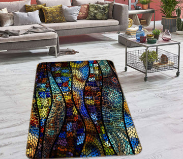 3D Pattern Lines 27085 Non Slip Rug Mat