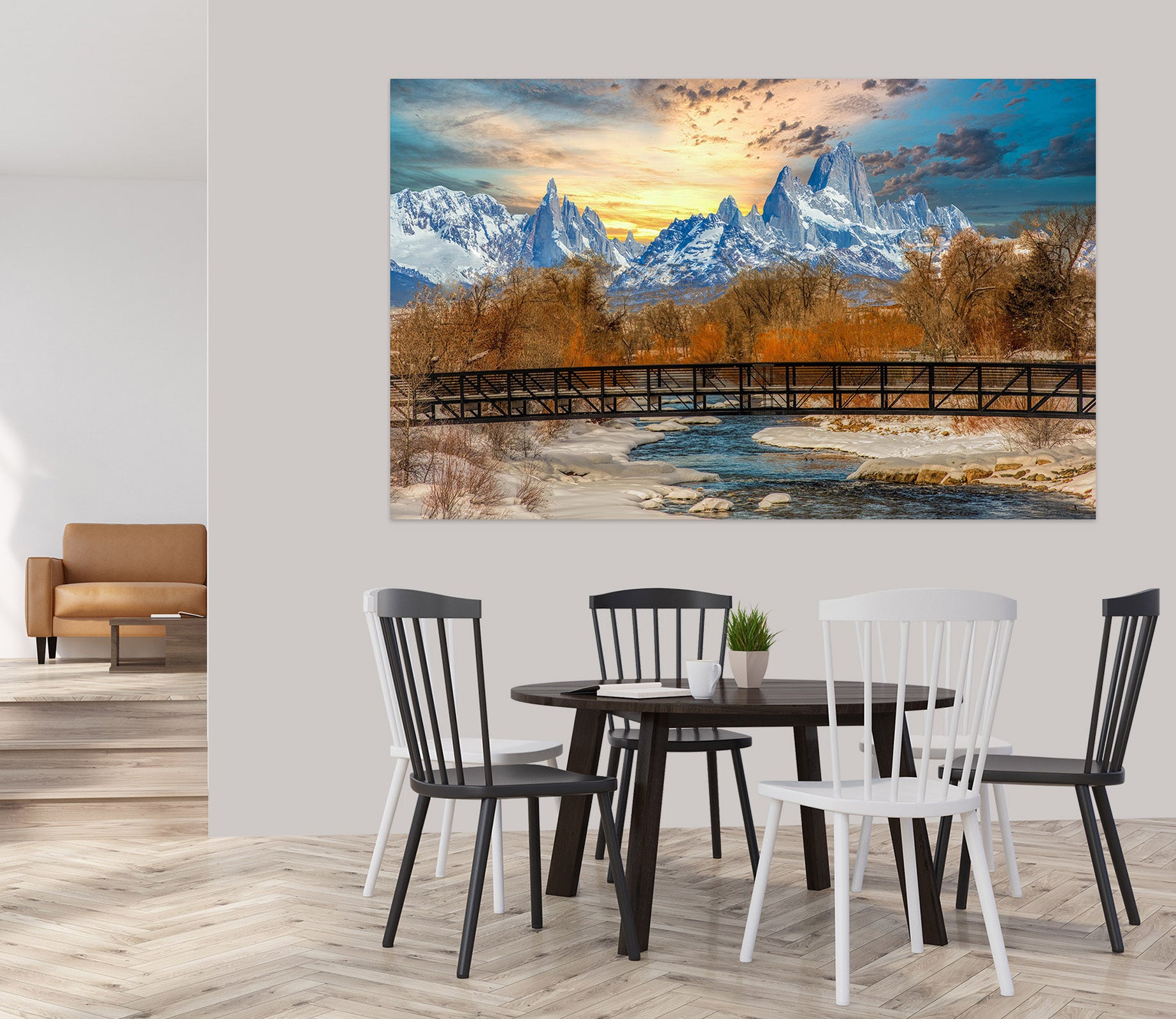 3D Snow Mountain 4057 Beth Sheridan Wall Sticker