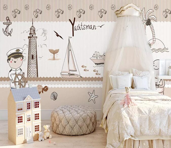 3D Nautical Sailing 1931 Wall Murals Wallpaper AJ Wallpaper 2 