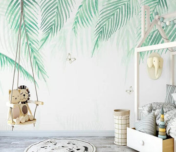 3D Green Leaf 2162 Wall Murals Wallpaper AJ Wallpaper 2 