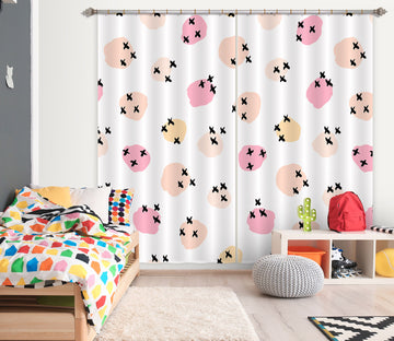 3D Pink Polka Dots 111120 Kashmira Jayaprakash Curtain Curtains Drapes