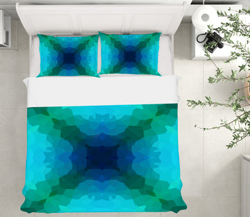 3D Shades Of Blue Green 70020 Shandra Smith Bedding Bed Pillowcases Quilt