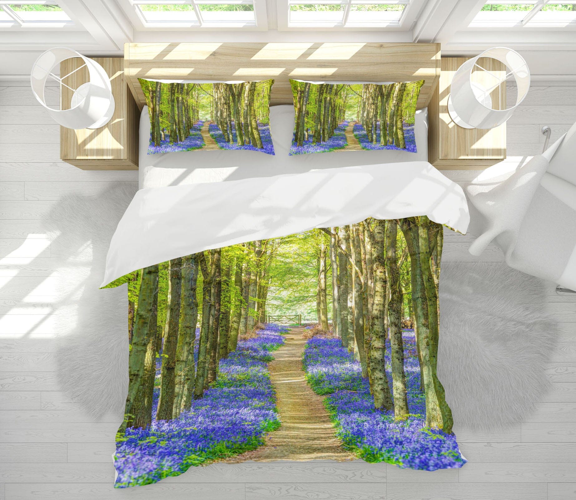 3D Tree Lined Road 2016 Assaf Frank Bedding Bed Pillowcases Quilt Quiet Covers AJ Creativity Home 