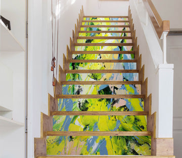 3D Yellow Oil Painting Pattern 9092 Allan P. Friedlander Stair Risers