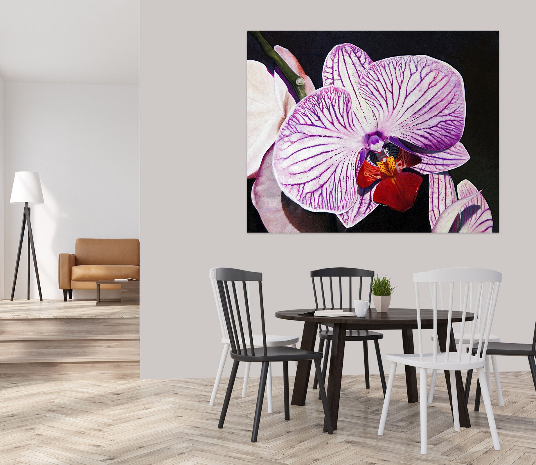 3D Purple Flower 110114 Matthew Holden Bates Wall Sticker