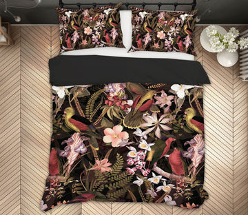 3D Red Bird Flower 103 Uta Naumann Bedding Bed Pillowcases Quilt Quiet Covers AJ Creativity Home 