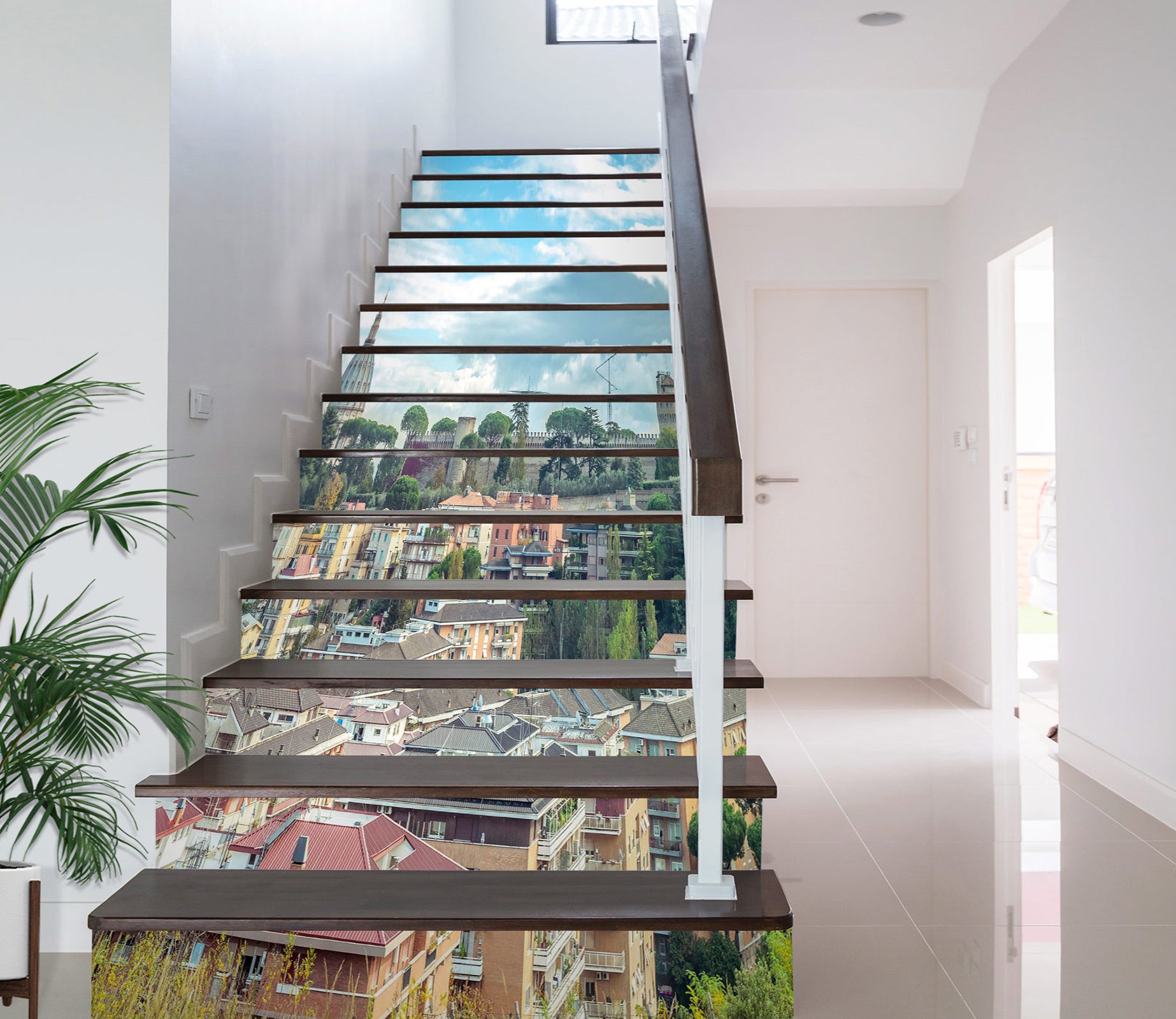 3D Blue Sky Houses 99124 Assaf Frank Stair Risers