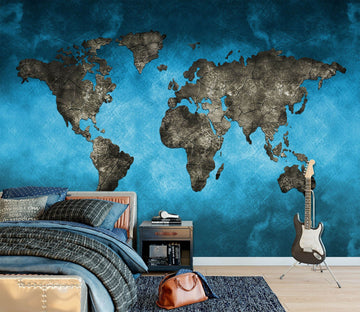 3D Sea Valley 2008 World Map Wall Murals Wallpaper AJ Wallpaper 2 