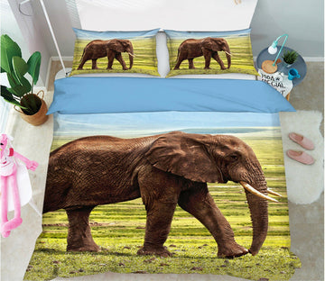 3D Elephant 1934 Bed Pillowcases Quilt Quiet Covers AJ Creativity Home 