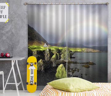 3D Island Rainbow 127 Marco Carmassi Curtain Curtains Drapes Curtains AJ Creativity Home 