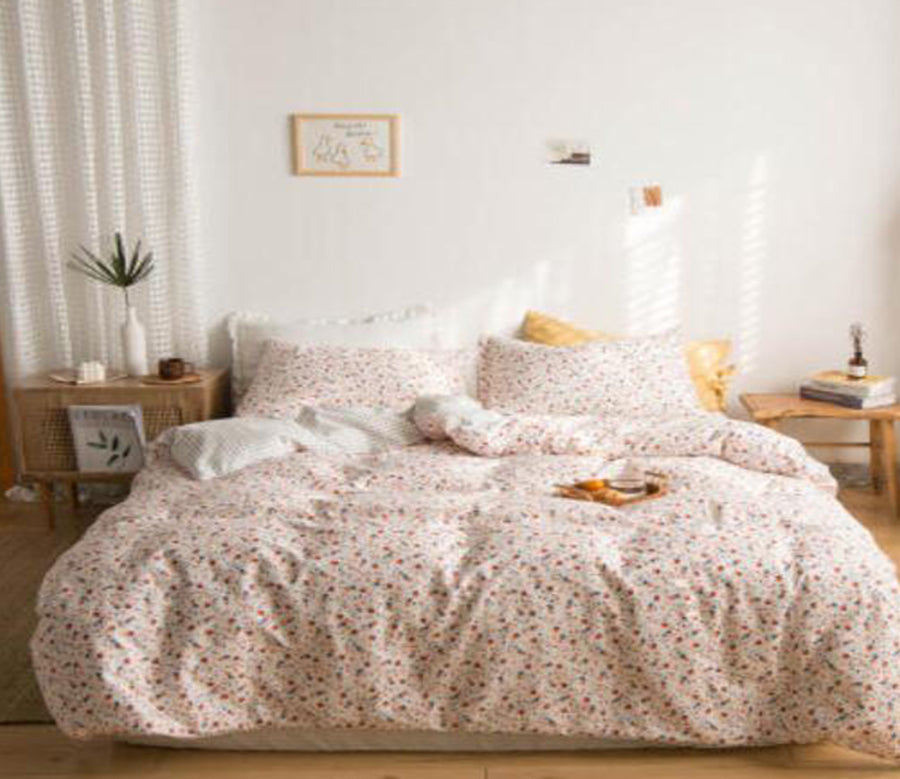 3D Pink Floral 15184 Bed Pillowcases Quilt