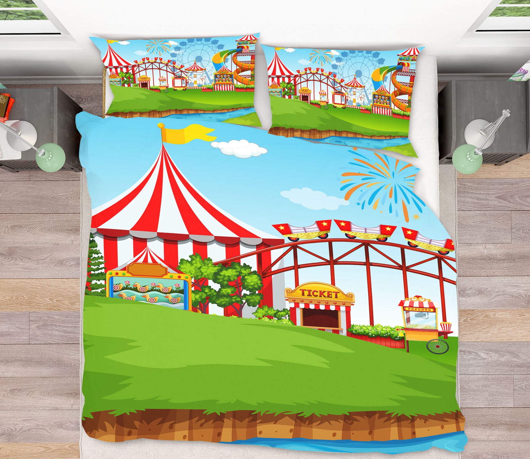 3D Circus 19166 Bed Pillowcases Quilt