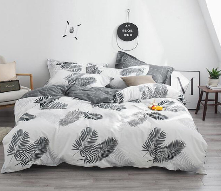 3D Feather 7053 Bed Pillowcases Quilt