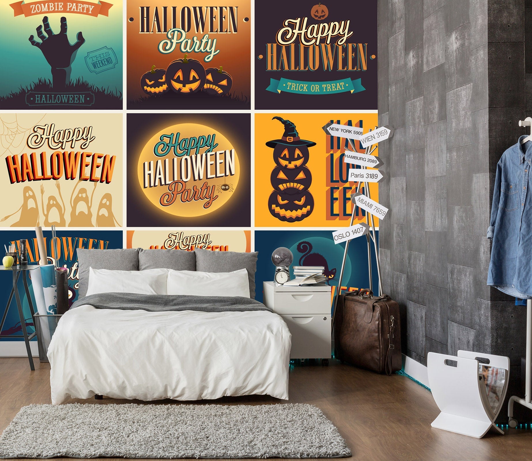 3D Pumpkin Festival Poster 1017 Halloween Wall Murals Wallpaper AJ Wallpaper 2 
