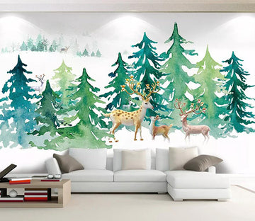 3D Forest Fawn 977 Wall Murals Wallpaper AJ Wallpaper 2 