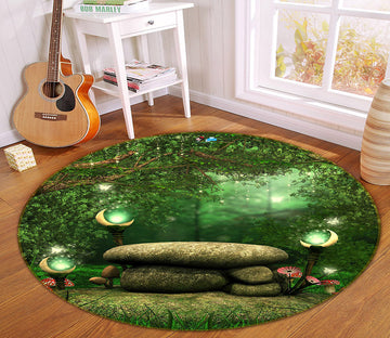 3D Stone 66191 Round Non Slip Rug Mat