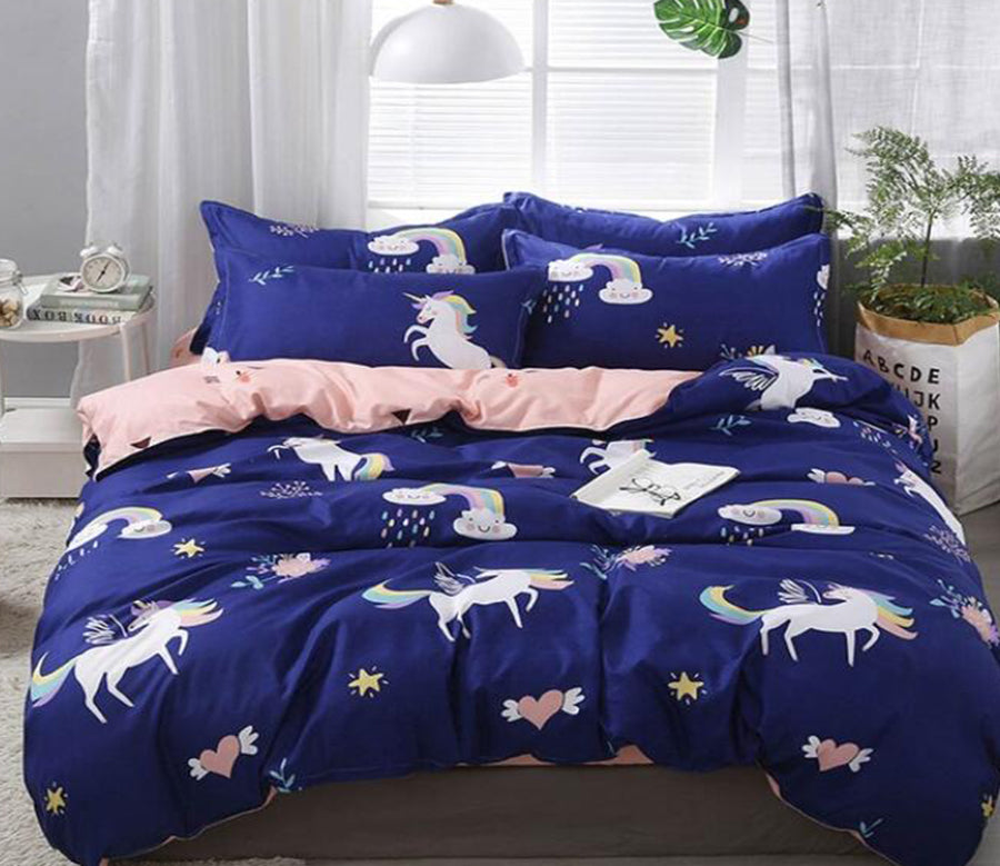 3D Unicorn 7149 Bed Pillowcases Quilt