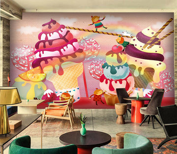 3D Ice Cream 1077 Wall Murals