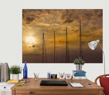 3D Four Trees 190 Marco Carmassi Wall Sticker Wallpaper AJ Wallpaper 2 