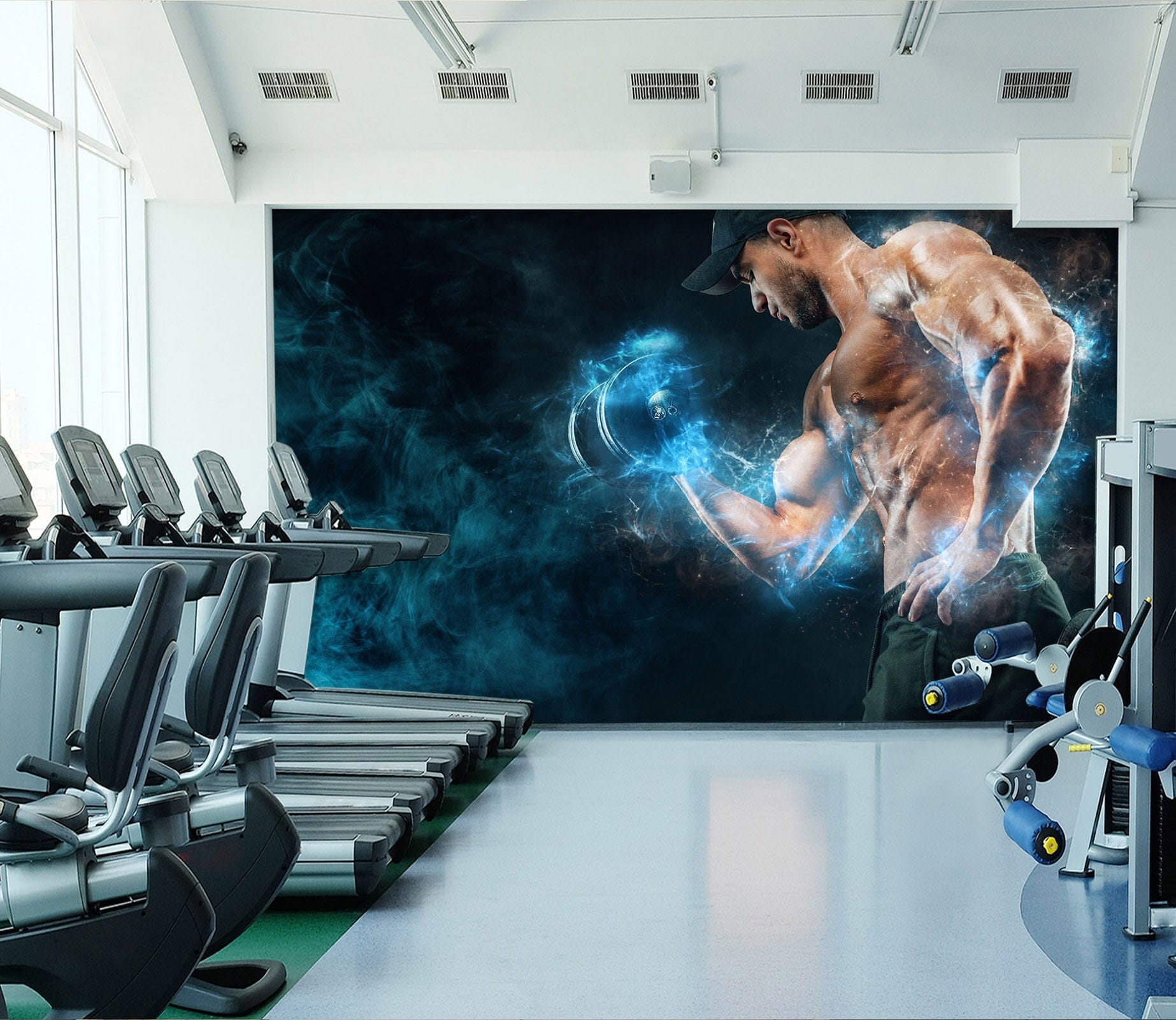 3D Boxing Fire 306 Wall Murals Wallpaper AJ Wallpaper 2 