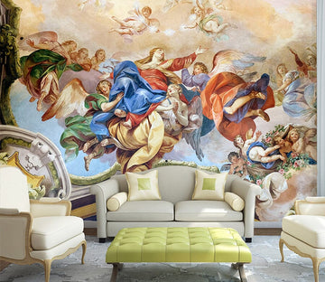 3D Happy Angel 1553 Wall Murals Wallpaper AJ Wallpaper 2 