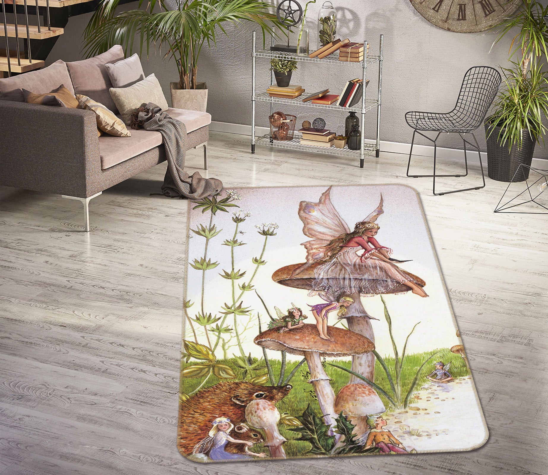 3D Mushroom 34101 Non Slip Rug Mat